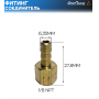 Фитинг-соединитель прямой, папа 1/8 NPT - папа 6.35 мм