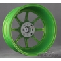 Новые диски RAYS CE28SL R17 4X114,3/4X100 ET38 J7,5 зеленый + полированная полка