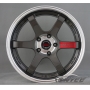 Новые диски Rays TE37 R18 5X100 ET35 J9 серые глянцевые + хром полка + хром серединка