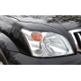 Toyota LC Prado 120 2003—2009 Накладки на передние фары (реснички) компл.-2 шт.