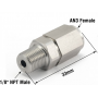 Стальной фитинг переходник 1/8" NPT папа - мама AN3