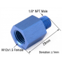 Фитинг переходник папа 1/8" NPT - мама M12x1.5