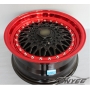 Новые диски BBS RS R15 4X100/4X114,3 ET20 J7 черный глянец + красная полка