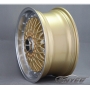 Новые диски BBS RS R17 4X100/4X114,3 ET35 J7,5 золото + хром полка