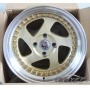 Новые диски Rotiform TMB Flat R15 4х100 ET17 J8,5 золото + золотые болтики