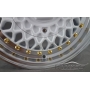 Новые диски BBS RS R13 4X100/4X114,3 ET25 J6 белый глянец + золотистые болтики