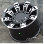 Новые диски Metal Mulisha Series 13 R16 6X139,7 ET-15 J10 черный мат + серебро