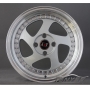 Новые диски Rotiform TMB Flat R15 4х100 ET30 J7 серебро + полированная полка