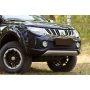 Mitsubishi L200 2015-н.в. Накладки на передние фары (реснички)