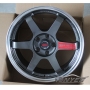 Новые диски Rays TE37 R17 5X114,3 ET38 J7,5 серые глянцевые + полированная полка