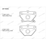 Задние тормозные колодки Gerat BP-R006 (Toyota Celica, Corolla, Corolla Verso, Matrix, Prius, Yaris)