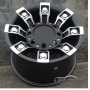 Новые диски Metal Mulisha Series 13 R16 6X139,7 ET-15 J10 черный мат + серебро