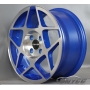 Новые диски 3SDM 0.08 R15 4x100 ET35 J7 синий + серебро