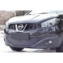 Nissan Qashqai 2011—2014 Зимняя заглушка решетки переднего бампера