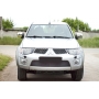 Mitsubishi L200 2010—2013 (рестайлинг) Защитная сетка решетки переднего бампера