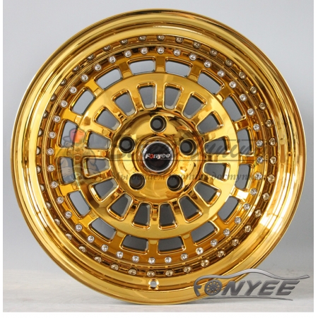 Новые диски ESM 015 R15 4x100 ET15 J9 золото хром