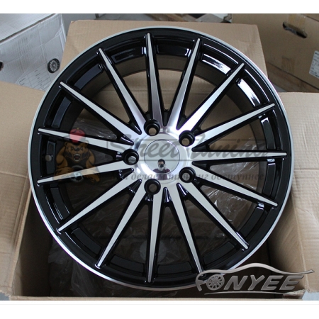Новые диски Vossen VFS2 Replica R16 5X112 ET40 J7 черный глянец + серебро