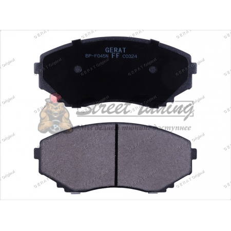 Передние тормозные колодки Gerat BP-F045N (Mazda Bongo Brawny, Bongo Friendee, CX-7, CX-9, E2000, MPV, Titan)