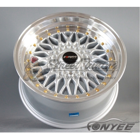 Новые диски BBS RS R17 4X100/4X114,3 ET35 J7,5 серебро + золотистые болтики