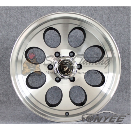 Новые диски GT wheels style 2 R15 6x139,7 ET-38 J10 серебро + черный