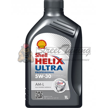 Синтетическое моторное масло Shell Helix Ultra Prof AM-L 5W-30 - 1л