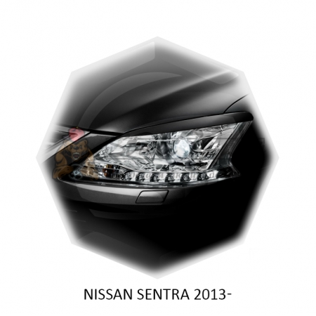 Реснички на фары для  NISSAN SENTRA 2013-2017г