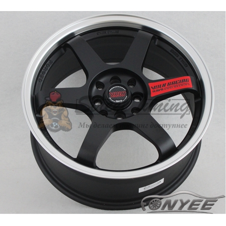 Новые диски Rays TE37 R16 4X100/4X114,3 ET38 J7 черные матовые + хром полка