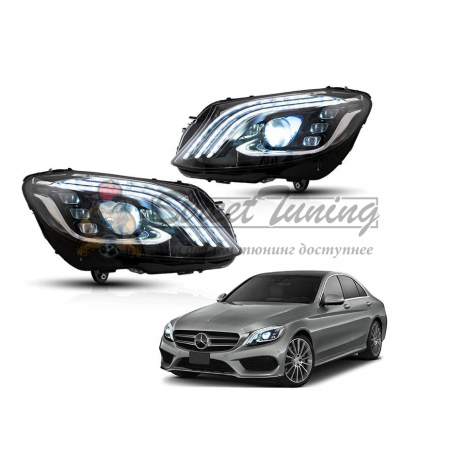 Передние светодиодные фары VLAND для Mercedes Benz C-Class W205