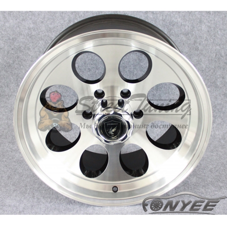 Новые диски GT wheels style 2 R16 6x139,7 ET-44 J10 серебро + черный