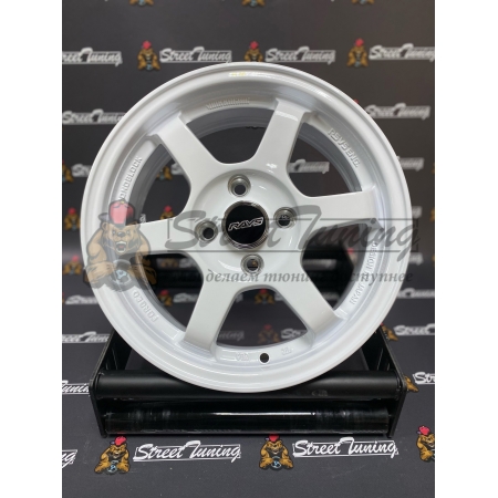 Новые диски Rays TE37 R14 J5.5 ET30 4x100 белые