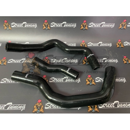 Патрубки радиатора StreetTuning для Mini Cooper S JCW W11 1.6 R52 04-08/R53 01-06, черные 3 шт