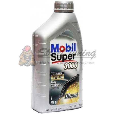 Синтетическое моторное масло Mobil Super 3000 Diesel 5W-40 1 л