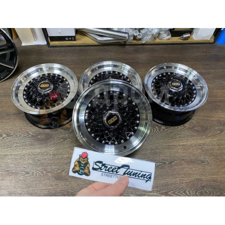 Новые диски BBS RS R13 J6 ET25 4x100/4x114.3 , черные + полировка