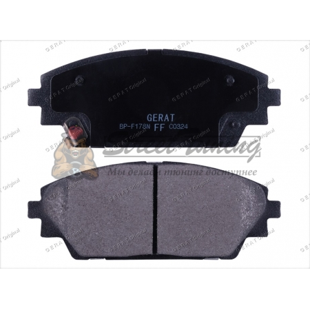 Передние тормозные колодки Gerat BP-F178N (Mazda 3,
Mazda Axela)