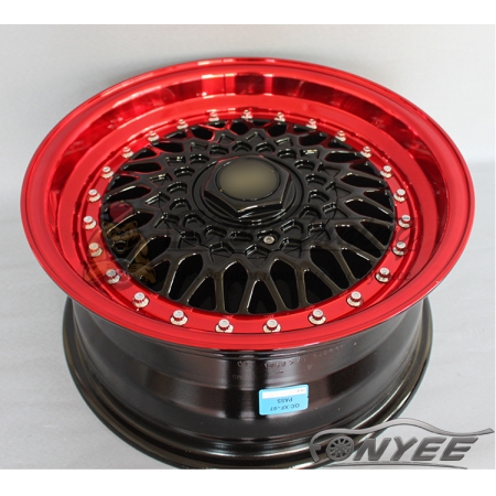 Новые диски BBS RS R15 4X100/4X114,3 ET20 J7 черный глянец + красная полка