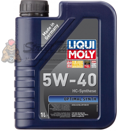НС-синтетическое моторное масло Liqui Moly 5W-40 Optimal Synth - 1 л