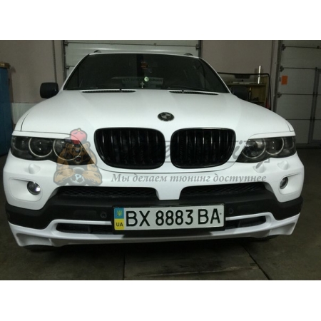 Передняя юбка в стиле 4.8 для Bmw X5 E53 Рестайлинг