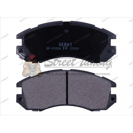 Передние тормозные колодки Gerat BP-F032N (Subaru Impreza, Legacy)