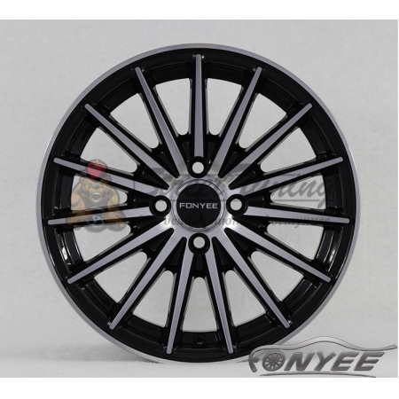 Новые диски Vossen VFS2 Replica R16 4X100 ET40 J7 черный глянец + серебро