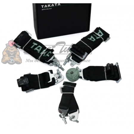 Ремень безопасности 6-ти точечный TAKATA Style, черный