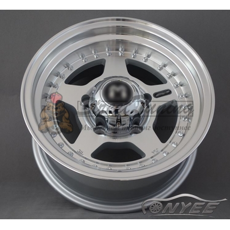 Новые диски MVF-955 R15 5X114,3 ET-10 J7 серебро + серебристые болтики