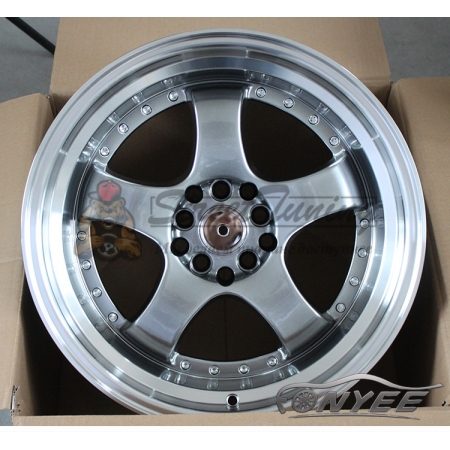 Новые диски JNC 017 R17 5X114,3-5X120 ET30 J7,5 серый глянец + полированная полка