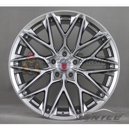 Новые диски HRE P200 Replika R19 5X112 ET28 J8,5, серебристо-платиновые