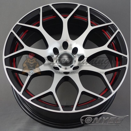 Новые диски Varelox 13 R16 J7 ET12 4x100/4x114,3 черный + серебро
