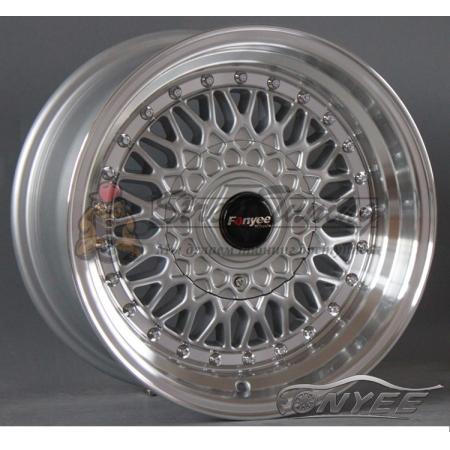 Новые диски BBS RS R17 5X100/114,3 ET35 J7,5 серебро + полированная полка