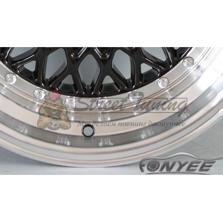 Новые диски BBS RS R15 4X100/4X114,3 ET15 J8 черные + полированная полка