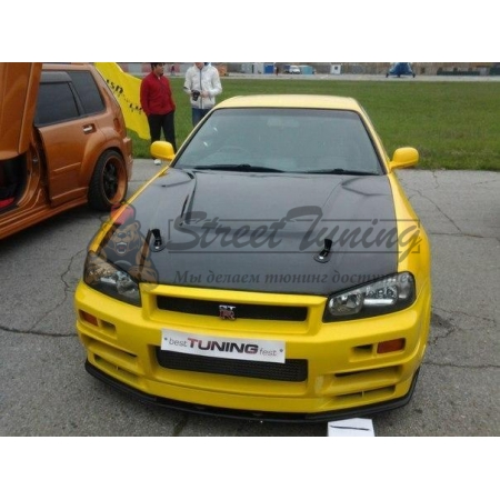 Капот с теплоотводами для Nissan Skyline R34