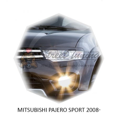 Реснички на фары для  MITSUBISHI PAJERO SPORT 2008-2016г