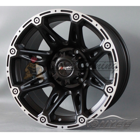 Новые диски Formula R17 6x139,7 ET-40 J9 черный мат + серебро