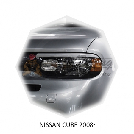 Реснички на фары для  NISSAN CUBE 2009-2012г
